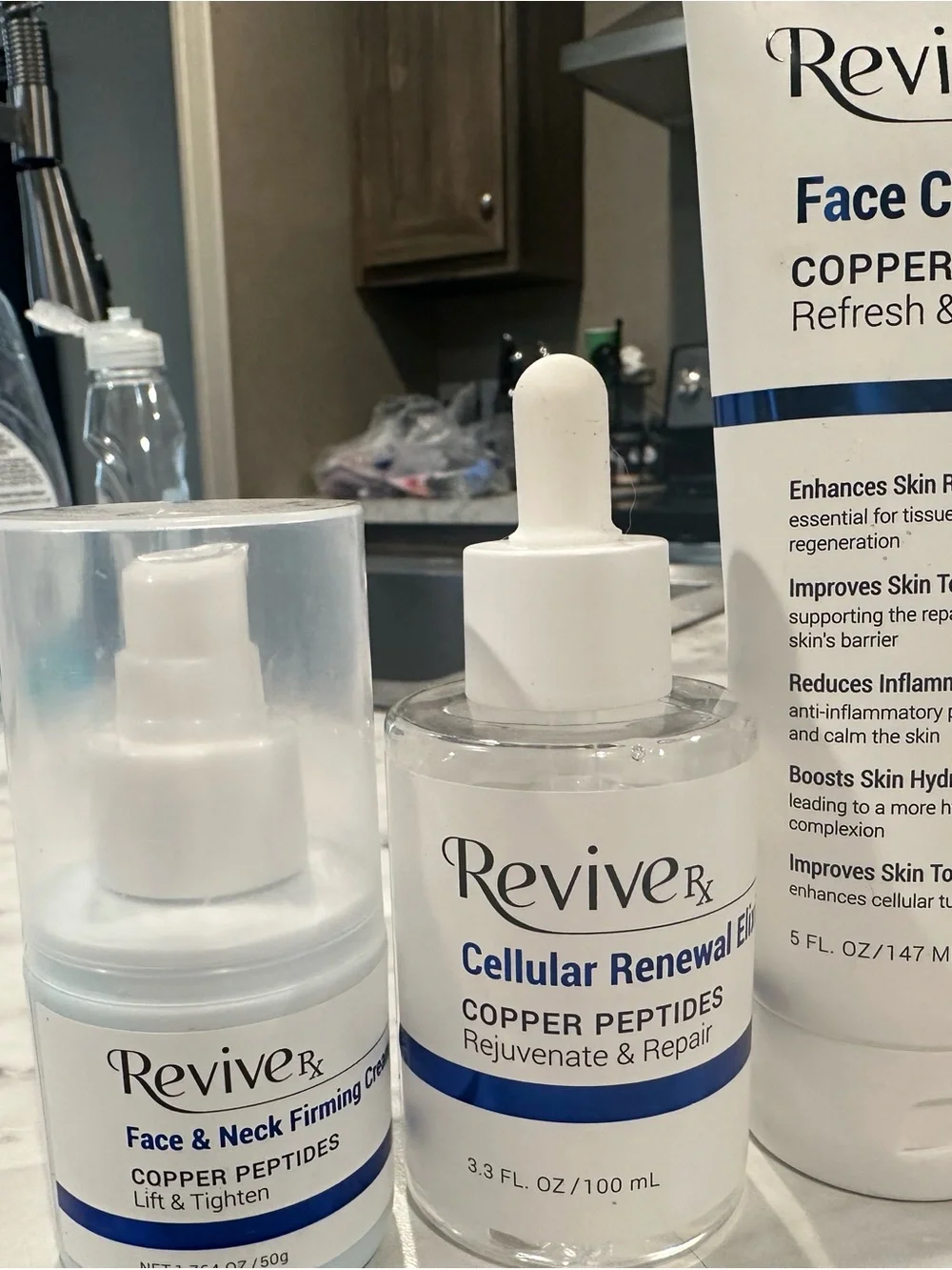 Bundle of face washes and moisturizers/toners
